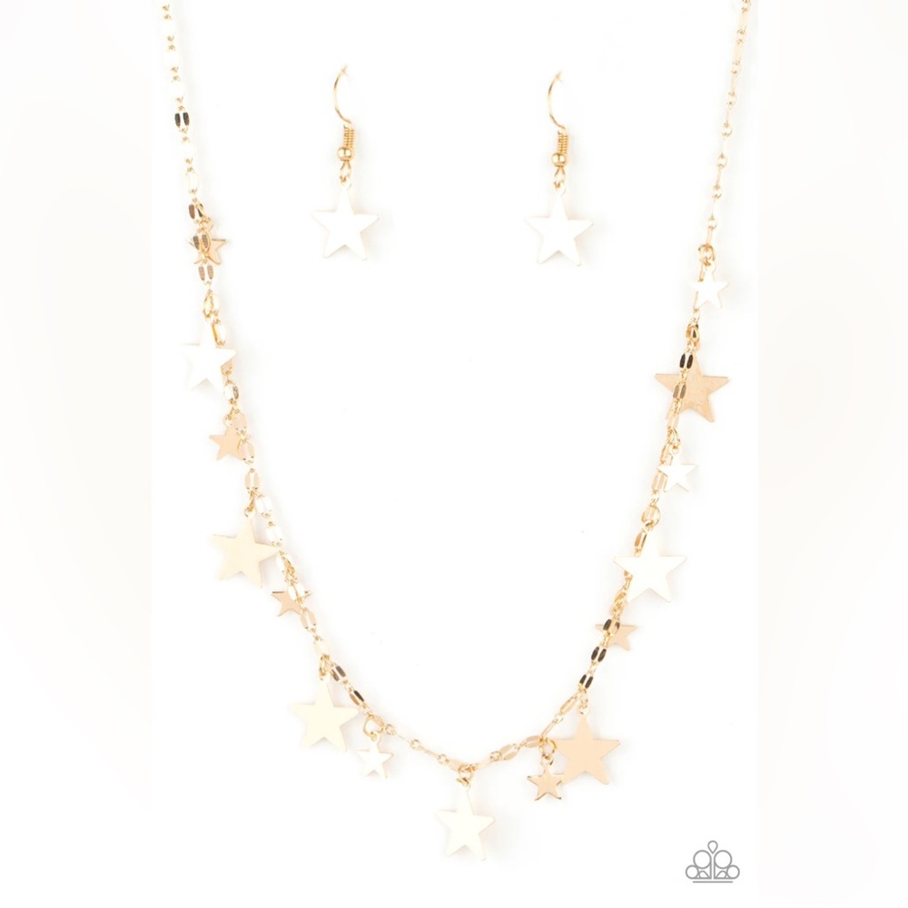 Starry Shindig Gold Necklace - Picture 2 of 3